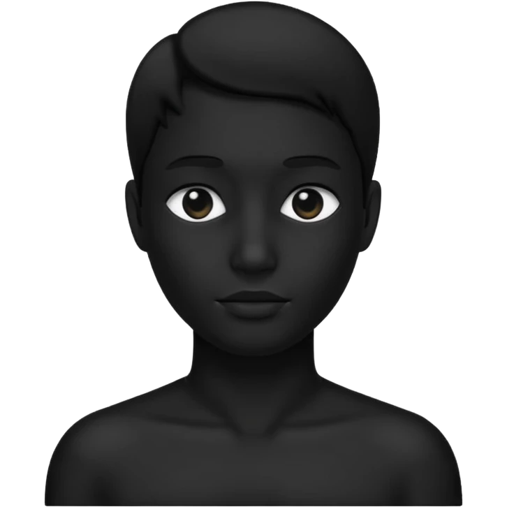 silueta negra persona emoji
