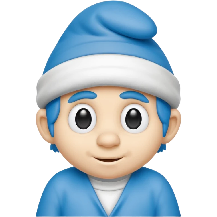 smart smurf  emoji