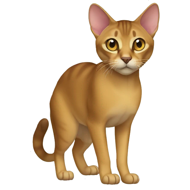 Chausie Cat Full Body emoji
