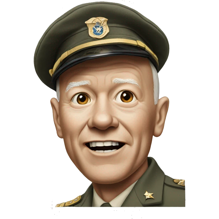 eisenhower photorealistic says no emoji