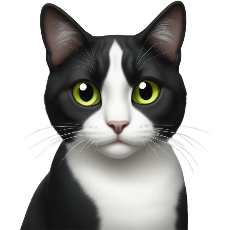 Tuxedo cat emoji