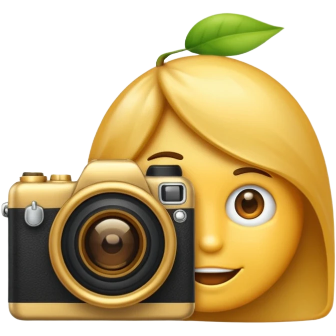 Emoji avec un appareil photo emoji