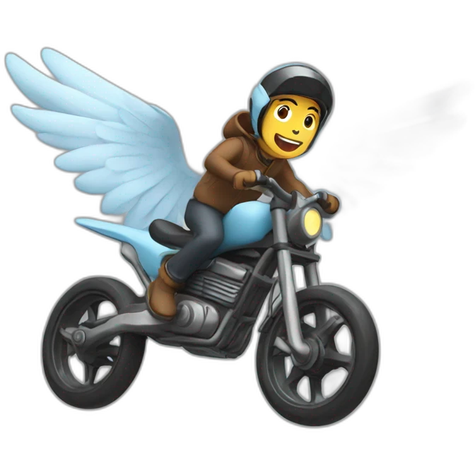 flying cycle emoji
