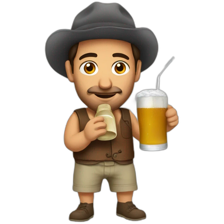 Uruguayan drinking mate emoji