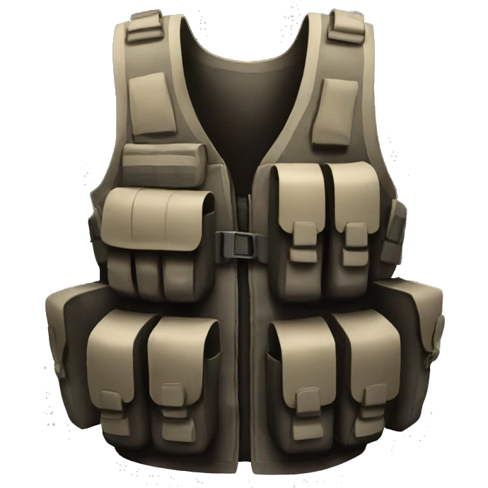 black tactical vest emoji