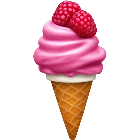 Raspberry gelato emoji
