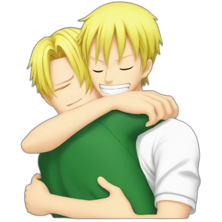 Zoro Hug Sanji emoji