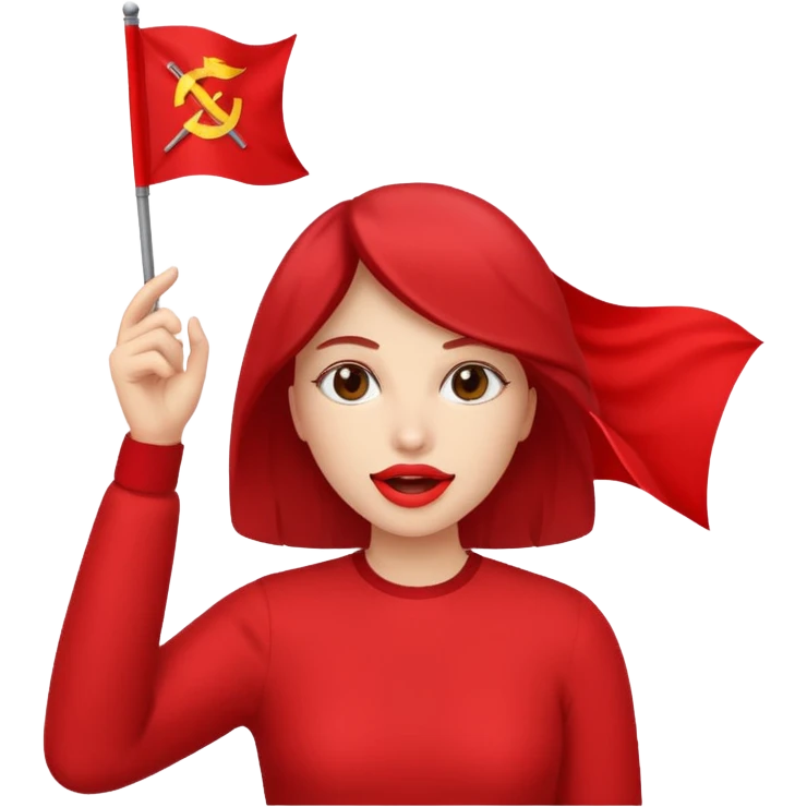 put the flag in her mouth emoji