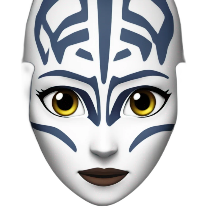 Ahsoka Tano (Star Wars The Clone Wars Season 7) (Portrait, front facing, Apple iOS 17 style) emoji