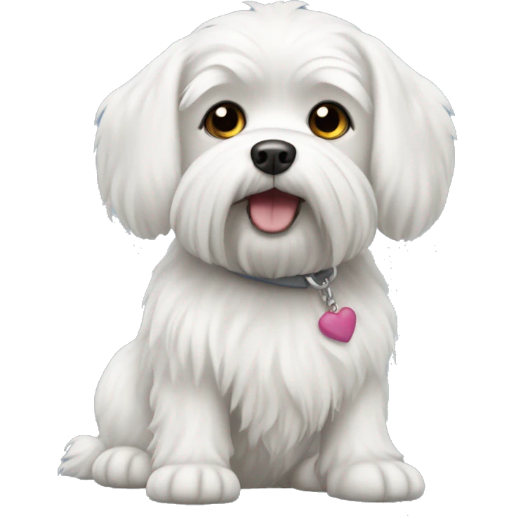 with Maltese dog emoji