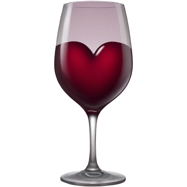 Wine red heart  emoji