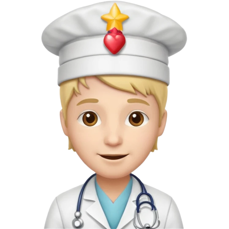 Doctor with Happy Birthday Hat emoji