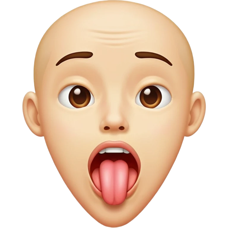 Drooling with tongue out emoji