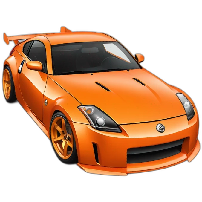 350z drift tuning orange emoji