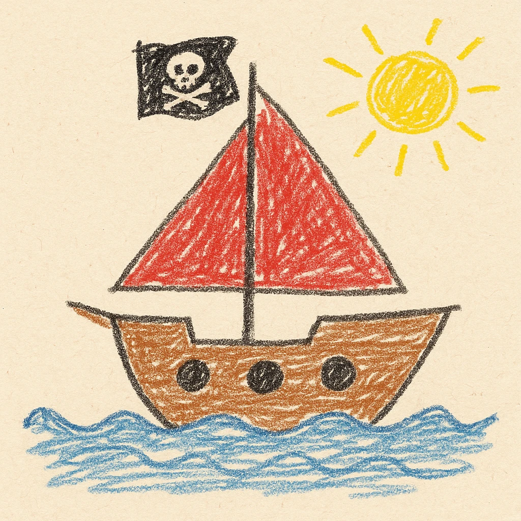 pirate ship emoji