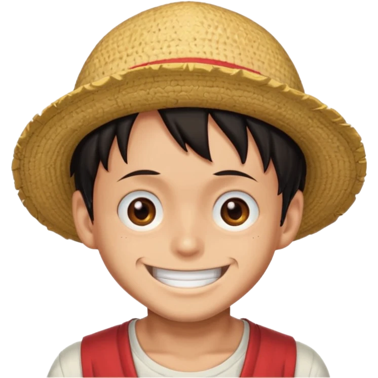 Luffy smiling emoji