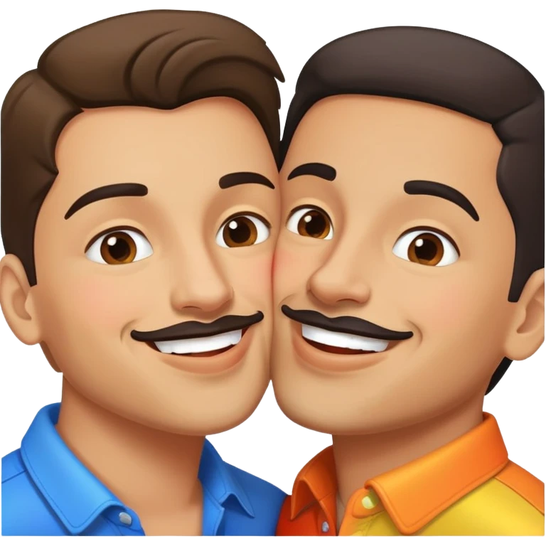 Gay couple kiss latino  emoji