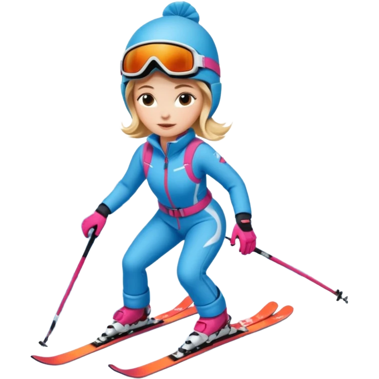 Woman Skiing Matterhorn emoji