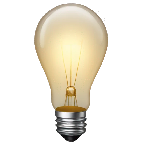 lamp bulb emoji
