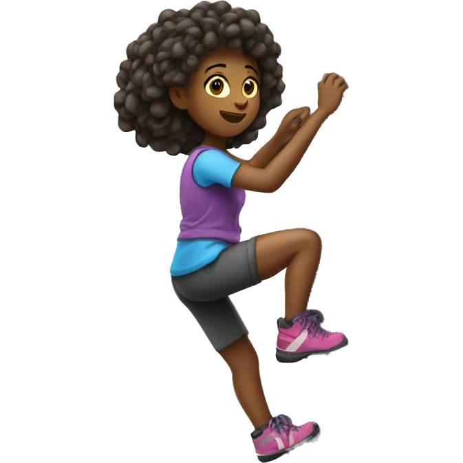 Climing girl emoji