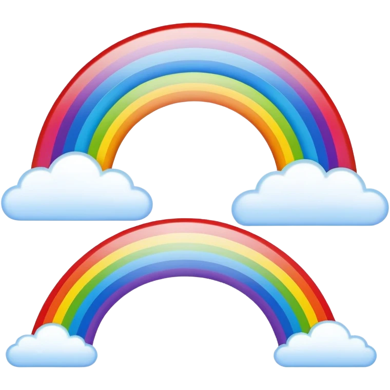 Double rainbow emoji