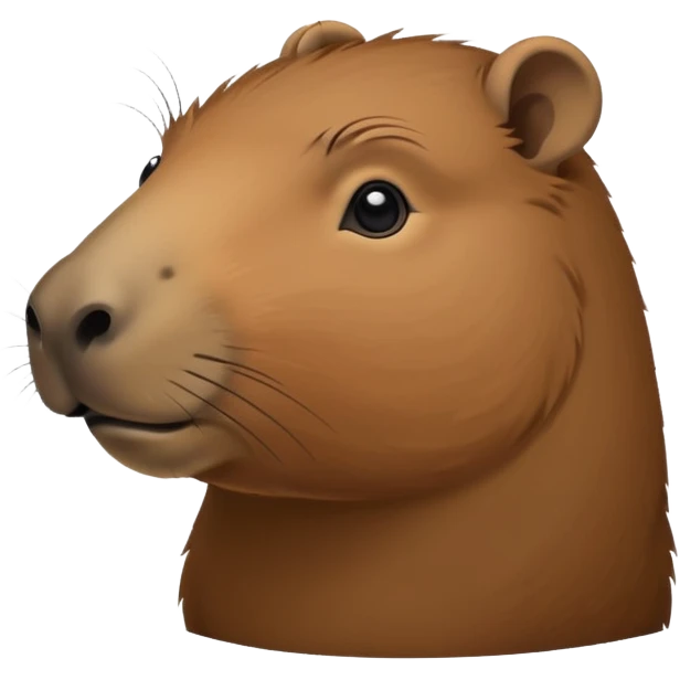 Create a capybara less like a chipmunk emoji