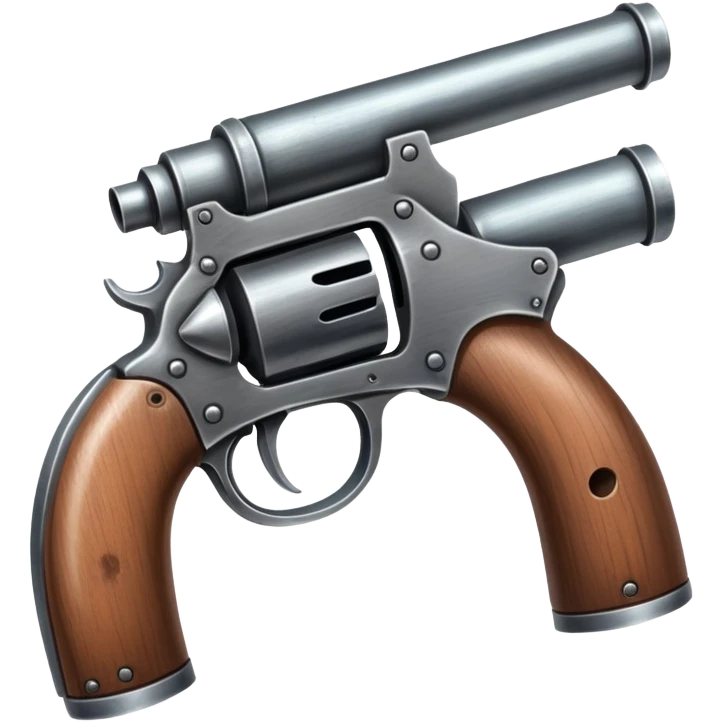 Double barrel gun emoji