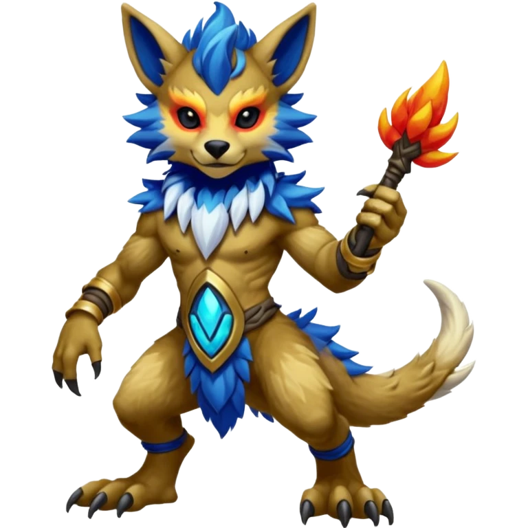 Anthro Vernid-WickerBeast-Protogen-Primagen-Fakémon Full Body emoji