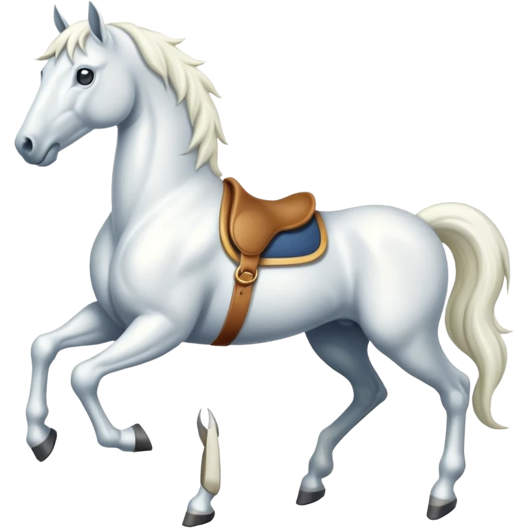 An eight-legged white horse emoji