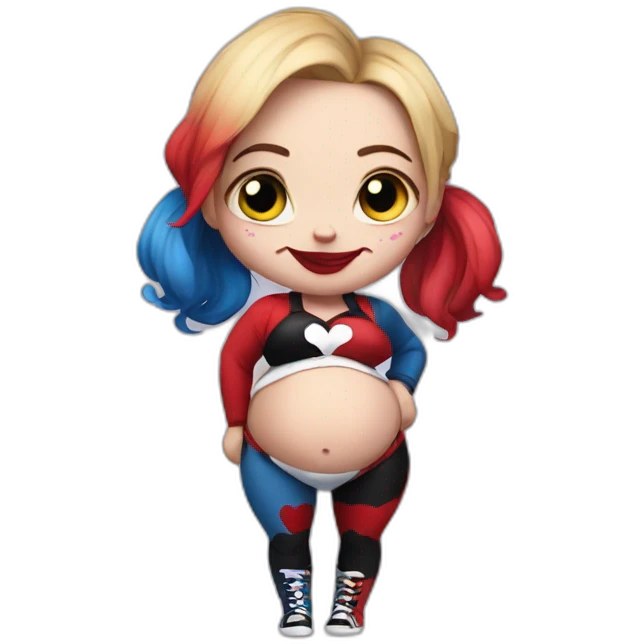 Harley quinn pregnant emoji