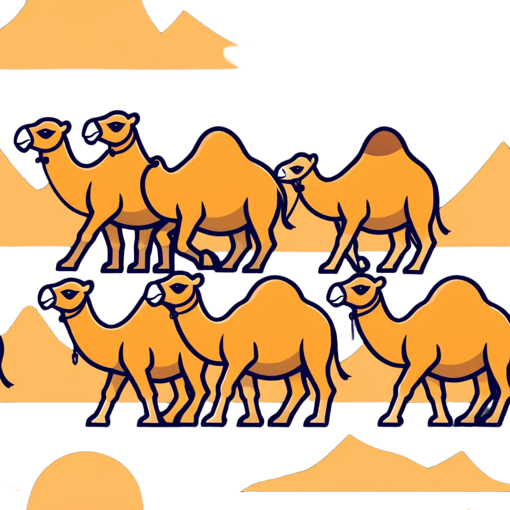 group of camels emoji