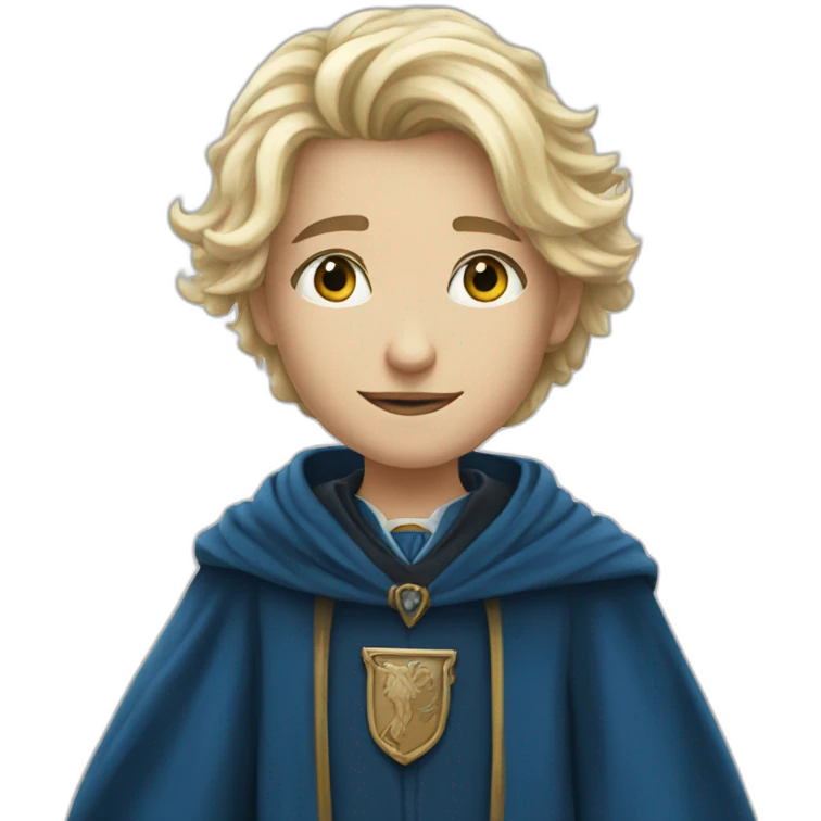 Young wizard blond Ravenclaw emoji