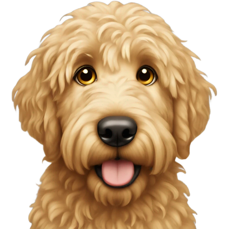 Weeping eyes golden doodle emoji