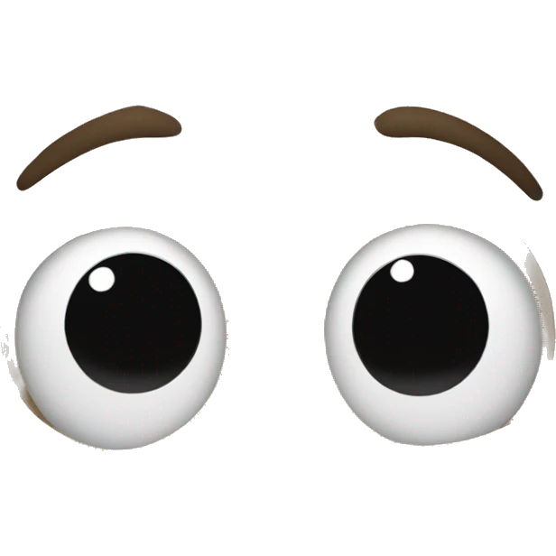 Nervous hiding face emoji