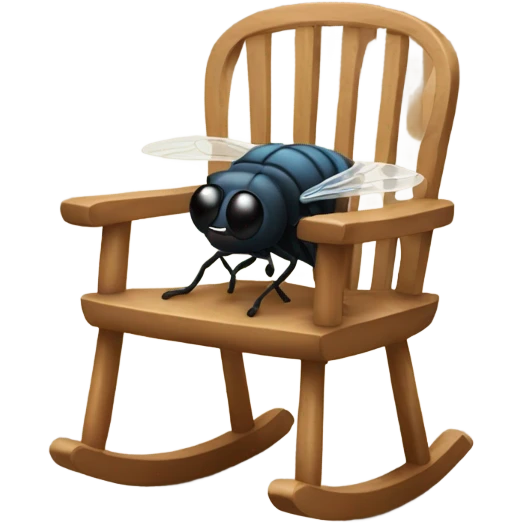 fly in a rocking chair  emoji