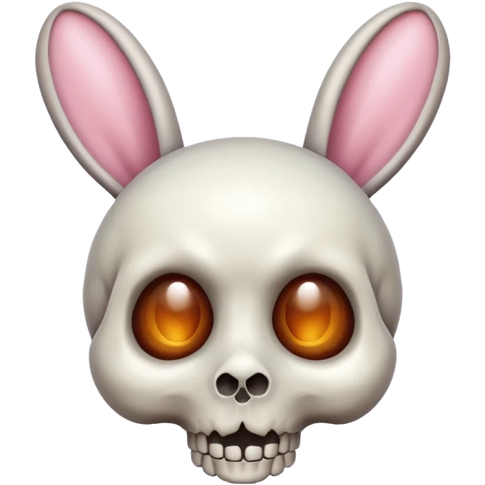 tête de mort + oreille de lapin + yeux GG emoji