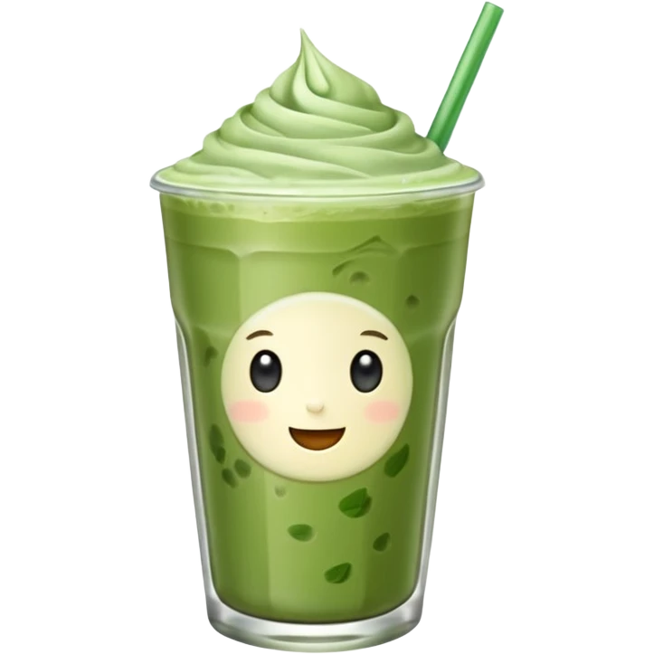 iced matcha latte  emoji