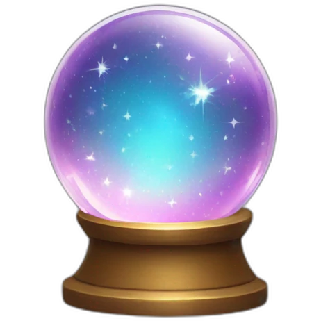 crystal ball sparkles emoji
