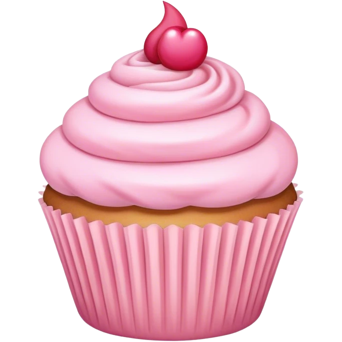 pastel pink cupcake emoji