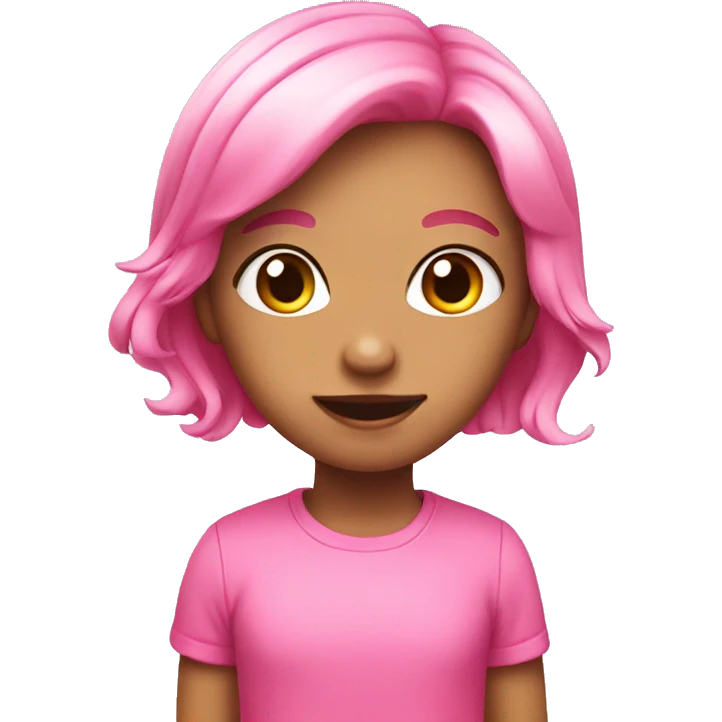 cute pink  emoji