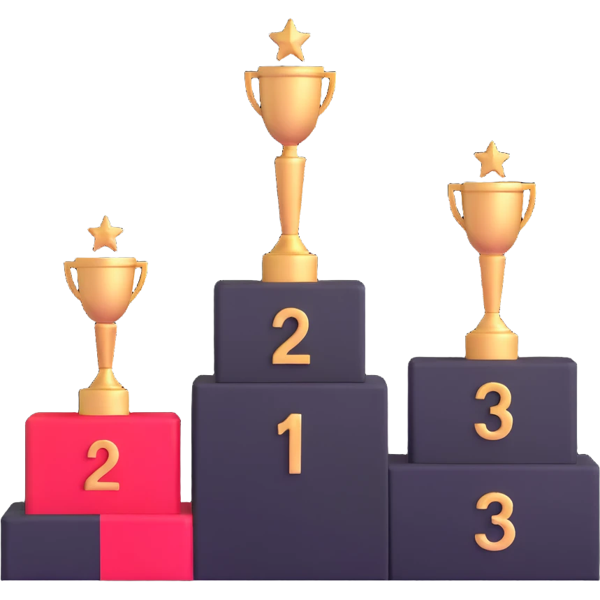 1st 2nd 3rd place winner podiums emoji
