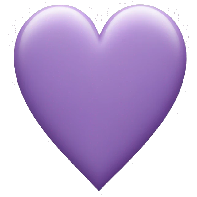 pastelpurple heart emoji