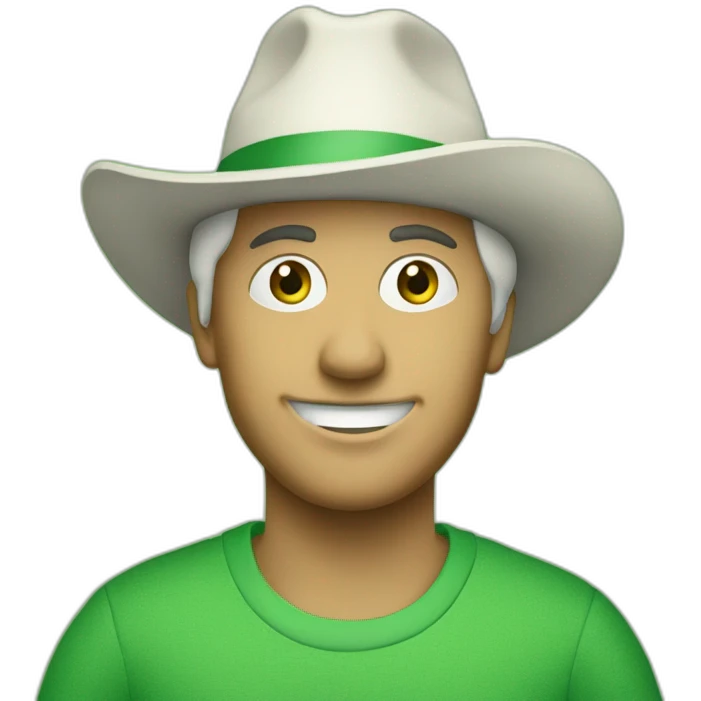 tenn with green shirt with texture of "Kirmes Großburschla" emoji