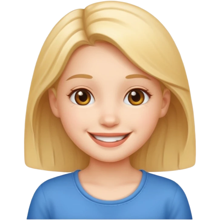 Adorable girly icon emoji