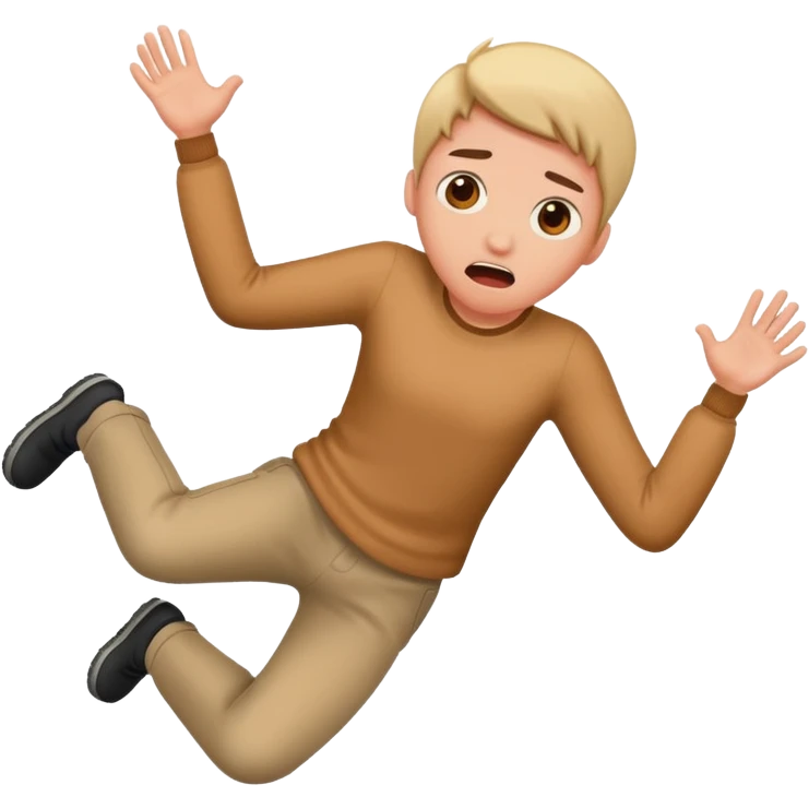 Pushing someone off a cliff emoji