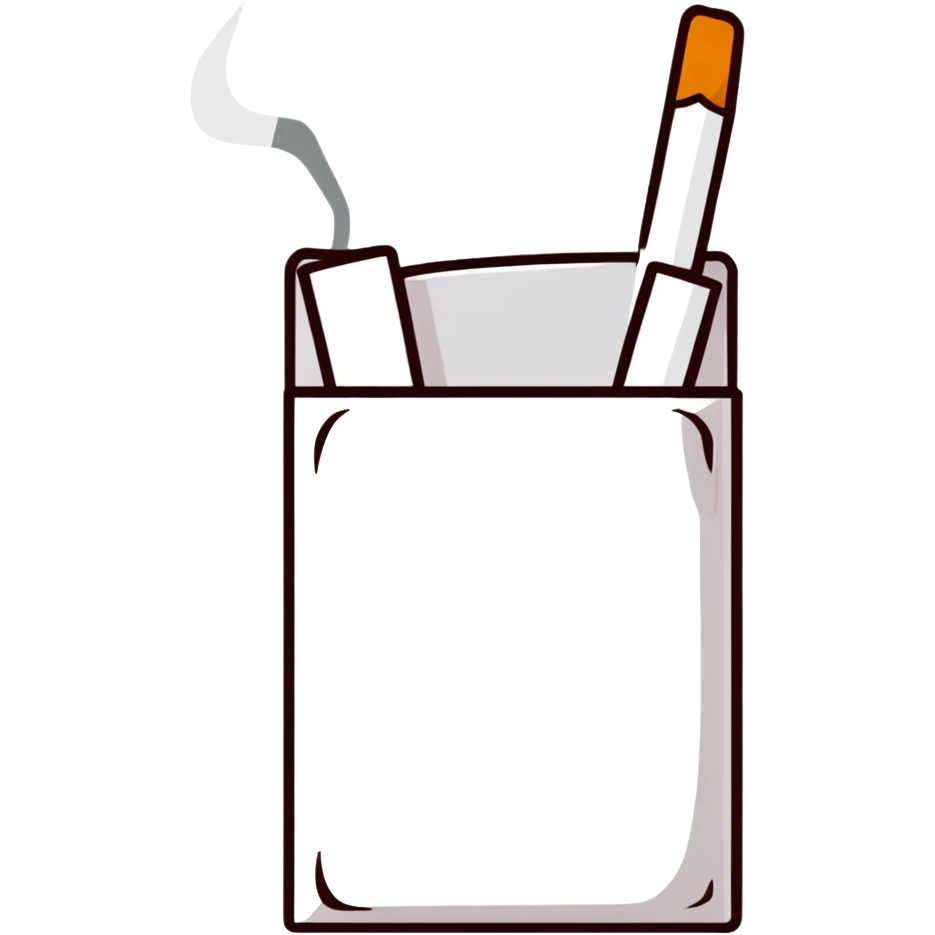 white cigarette emoji