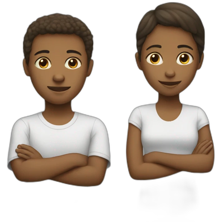 white two brothers and a sister emoji