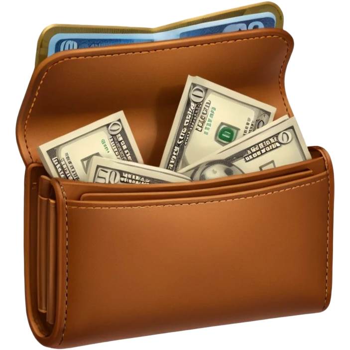 wallet with a lot of money in it emoji