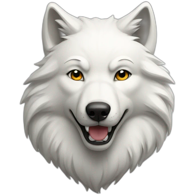 white wolf emoji