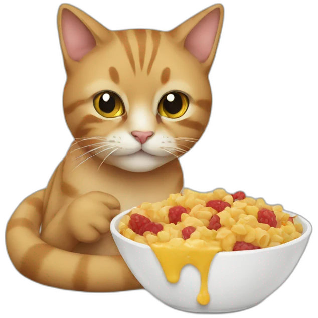 cat eating emoji